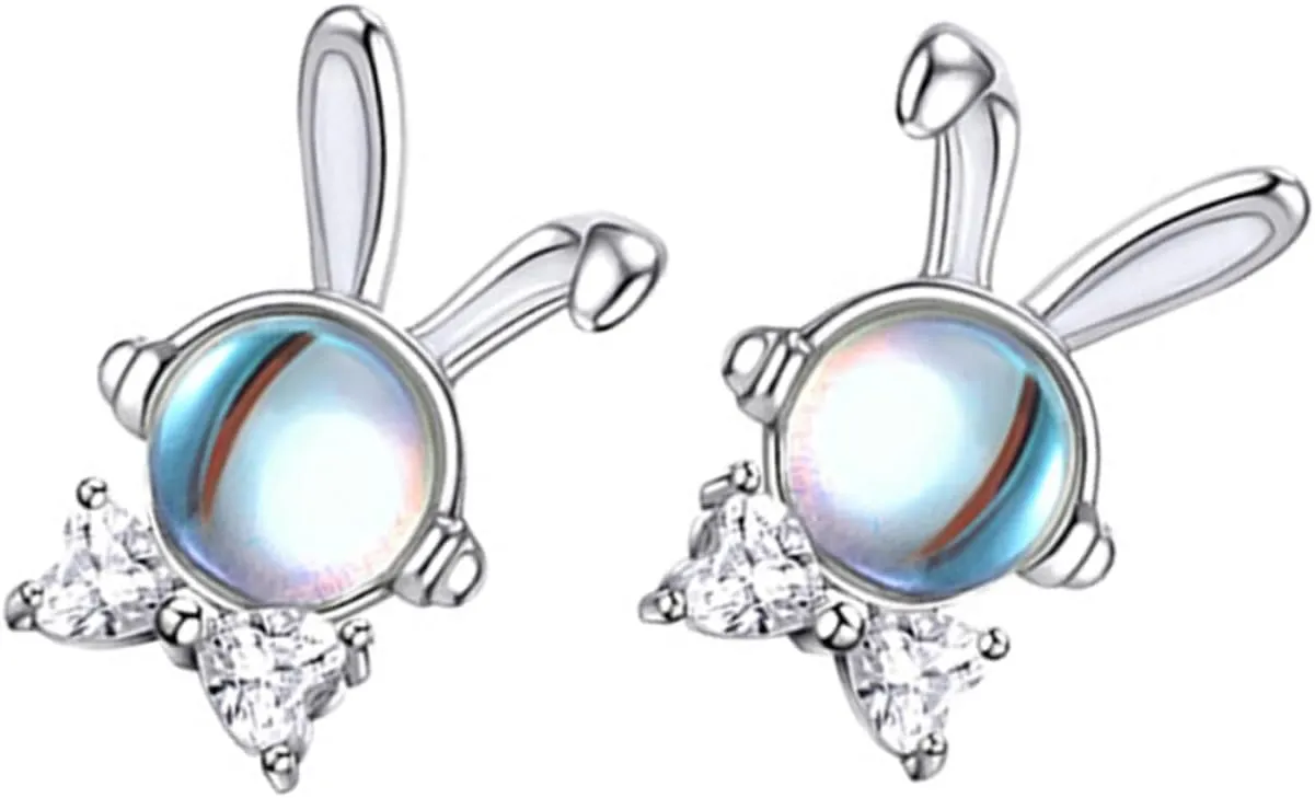 1Pair Bunny Earrings for Women Cute Rabbit Jewelry Present for Daughter Girlfriend Bunny Earrings for Birthdays and Special Occasions