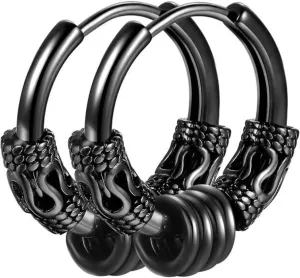 2pcs Dragon Earrings Trendy Jewelry Mens Mens Black Earrings for Men Earrings Hoops for
