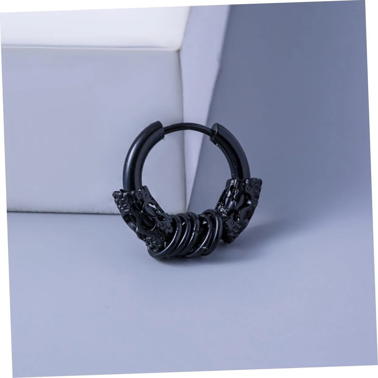 2pcs Dragon Earrings Trendy Jewelry Mens Mens Black Earrings for Men Earrings Hoops for