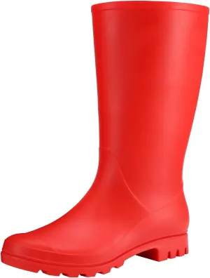 Asgard Womens Tall Rain Boots Waterproof Knee High Rainboots Rubber Garden Boots