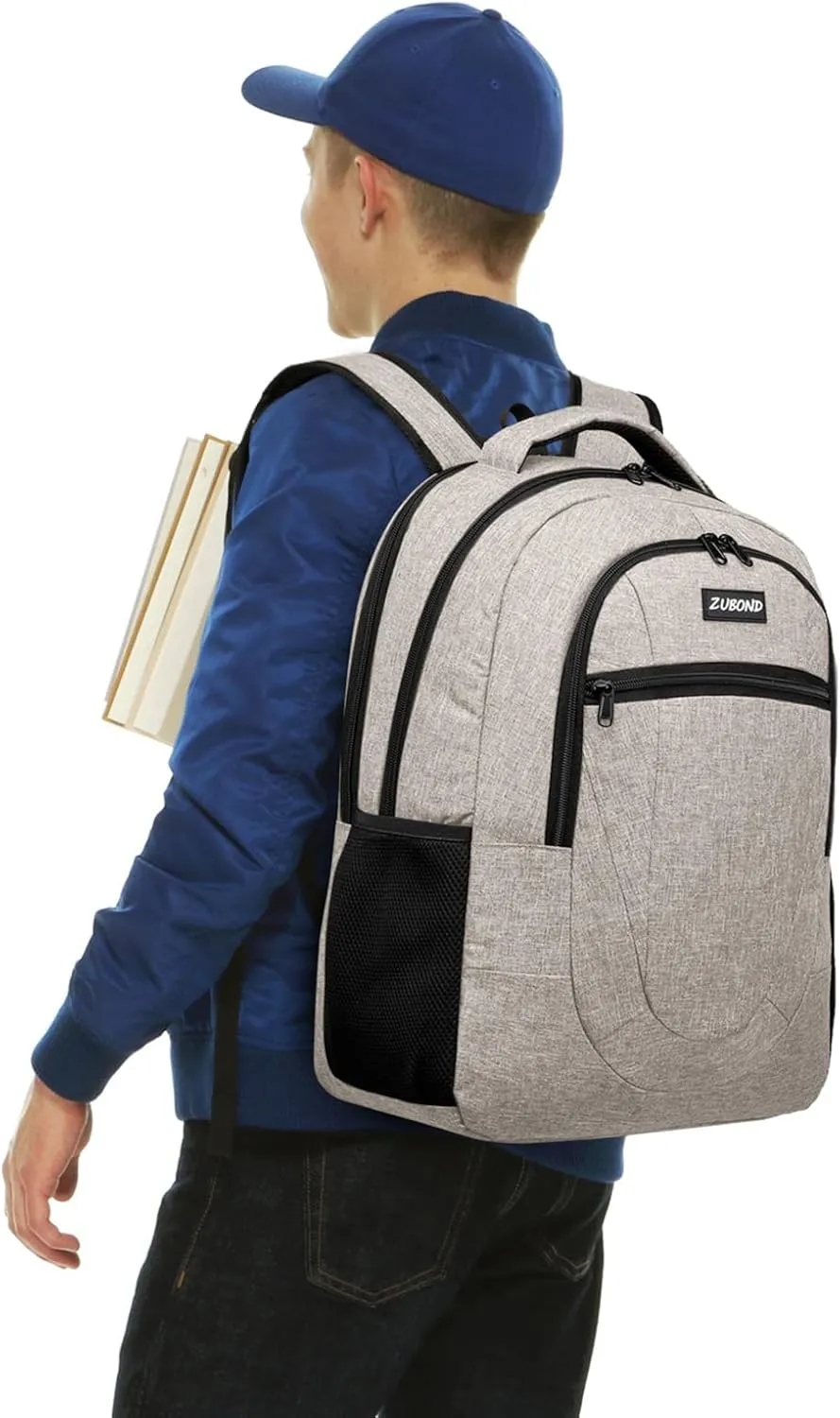 Backpack for Men and Women, School Backpack for Teen Boys, Business Travel 15.6 Inch Laptop Backpack with USB Charging Port, Water Resistant Slim Sturdy College Computer Bag Gift
