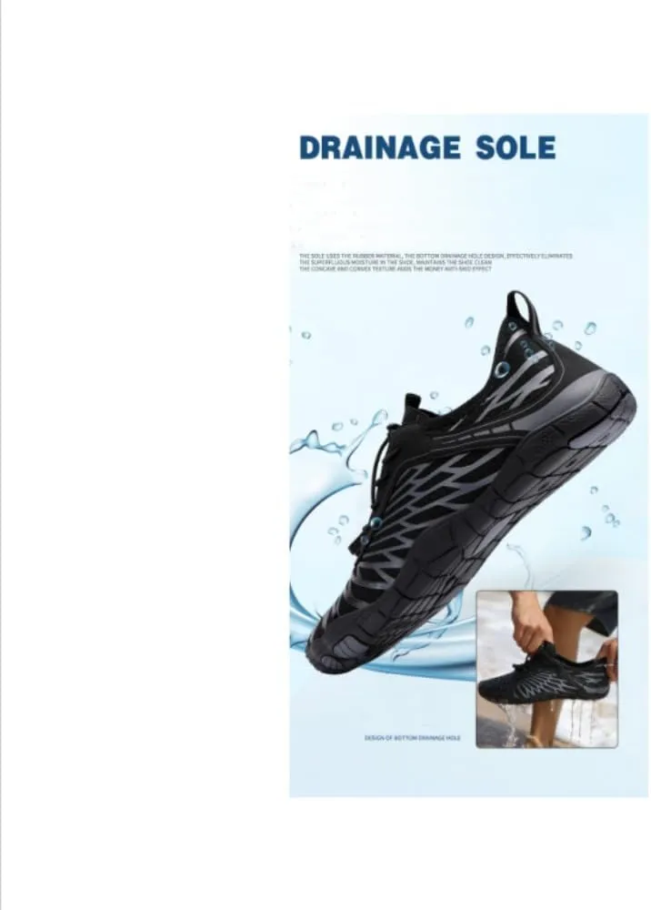 Barefoot Shoes for Men & Women - Quick Dry Athletic Wide Toe Water Shoes, Breathable Non-Slip Grounded Footwear for Hiking, Swimming, Walking, and Outdoor Adventures