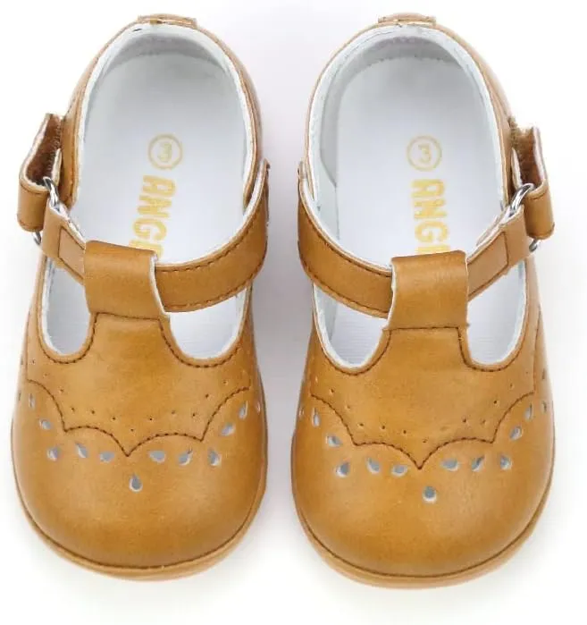 Birdie Leather T-Strap Stitched Mary Jane | Baby Shoes
