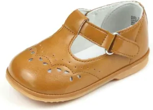 Birdie Leather T-Strap Stitched Mary Jane | Baby Shoes