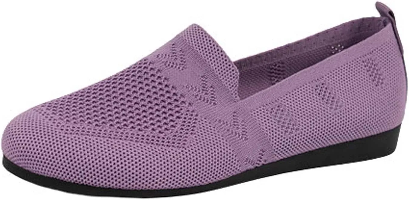 Black Loafers for Women Comfortable Pointed Toe Memory Foam Women's Dressy Shoes Fashion Hiking Workout Sneakers