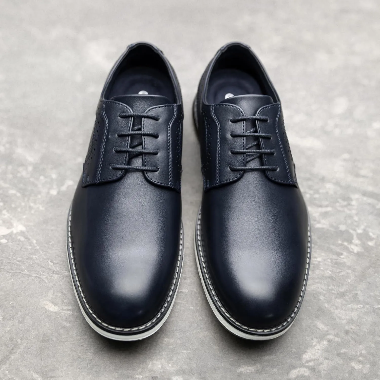 Bruno Marc Men's Plain Toe Oxford Shoes Business Formal Derby Dress Sneakers Crossflex GentEdge