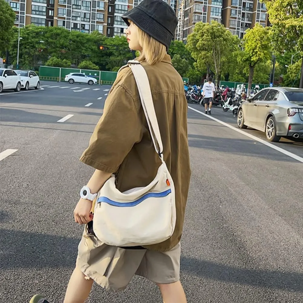 Canvas Tote Bag for Women Men Unisex Purses Women's Crossbody Handbags Hobo Shoulder Bag for Teen Girls