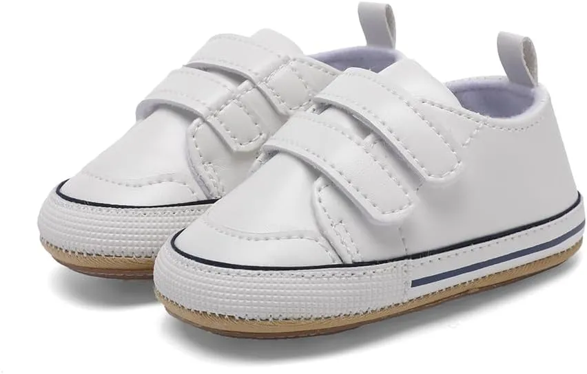 Clowora Baby Boys Girls Shoes Non-Slip Rubber Sole Sneakers Infant First Walking Toddler Crib Shoes Newborn Loafers Flats.