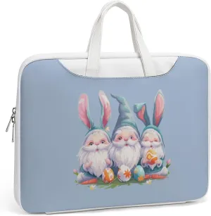 Cute Gnome Easter Laptop Tote Bag Waterproof Computer Carrying Case Business Office Briefcase