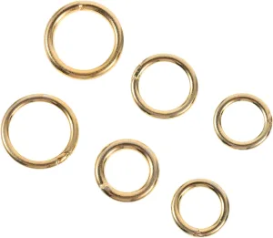 D Nose Ring 6 Pack Small Hoops Nose Piercing Jewelry in Silver for Women and Men
