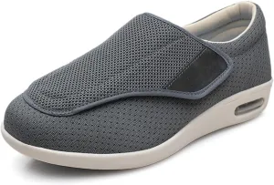 Diabetic Shoes,Adjustable Easy to Put On and Take Off Lightweight Wider Non-Slip Shoes for Swollen Feet