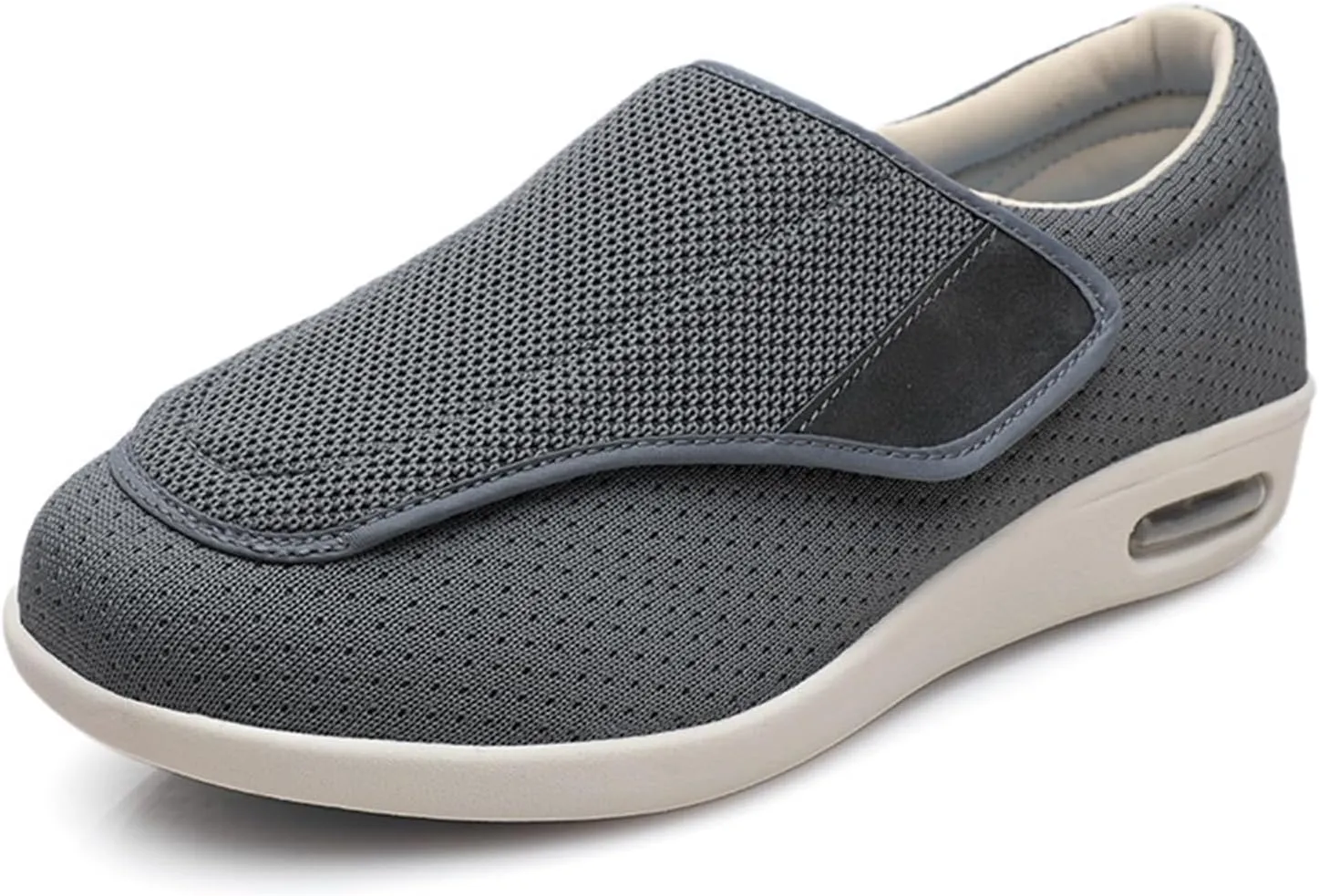 Diabetic Shoes,Adjustable Easy to Put On and Take Off Lightweight Wider Non-Slip Shoes for Swollen Feet