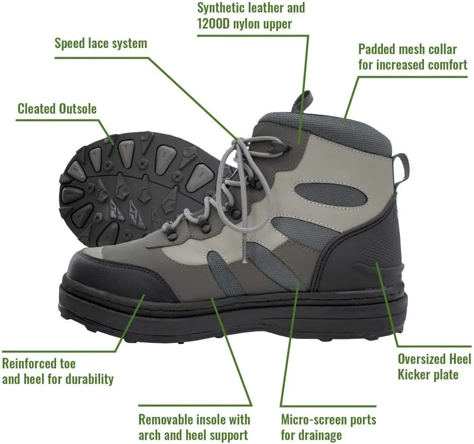 FROGG TOGGS Pilot 2 Wading Boot, Waterproof Anglers Boot for Fishing Cleated or Felt