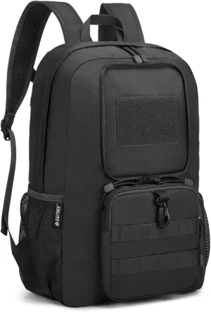 G4Free 30L Packable Tactical Backpack Lightweight Hiking Backpack Foldable Military Tactical edc Bag Water Resistant for Men Women(Black)