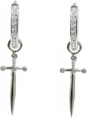 Gatuida Elegant Rhinestones Earrings for Women Loop Drop Earrings Dangles Ideal for All Occasions