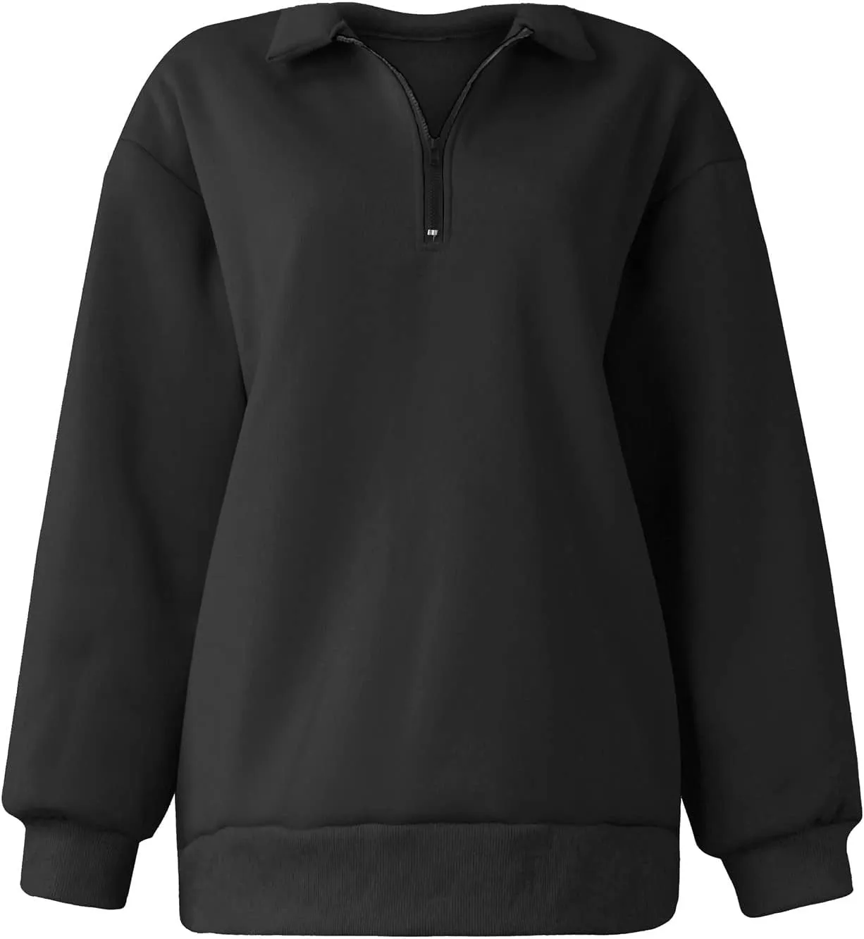 GOFULY 1/4 Zip Sweatshirt Women Lightweight Fall Solid Oversized Sweatshirts Y2K Long Sleeve Pullover Winter Cute Pullover