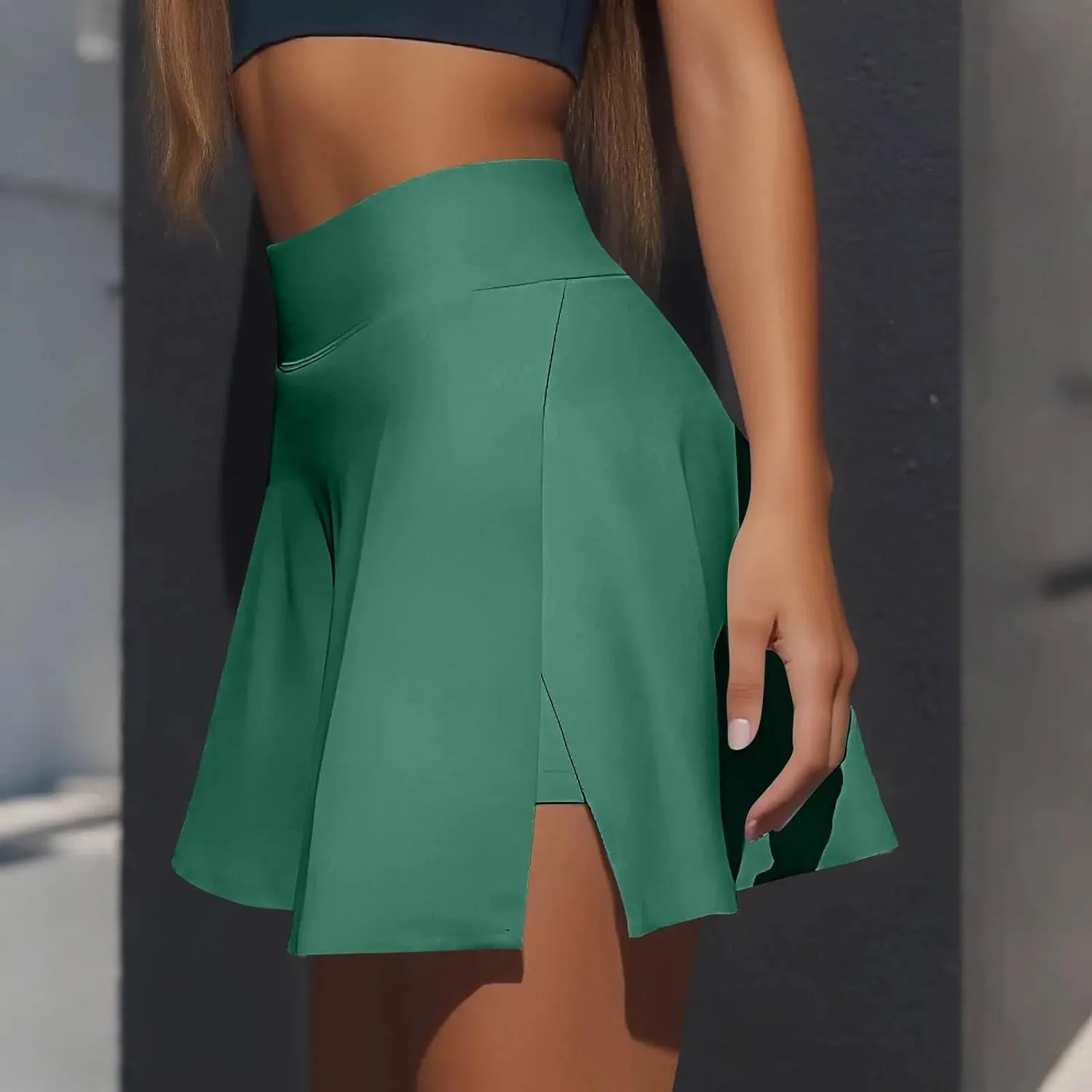 Golf Skirts for Women with Shorts High Waisted Tummy Control Tennis Skorts w/Pockets Lightweight Casual Workout Skirt