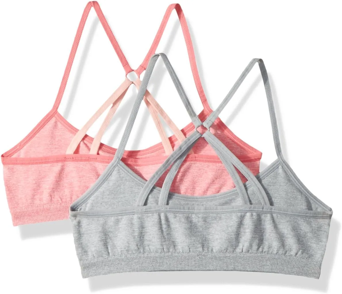 Hanes Girls' ComfortFlex Fit Seamless Racerback Bra 2-Pack