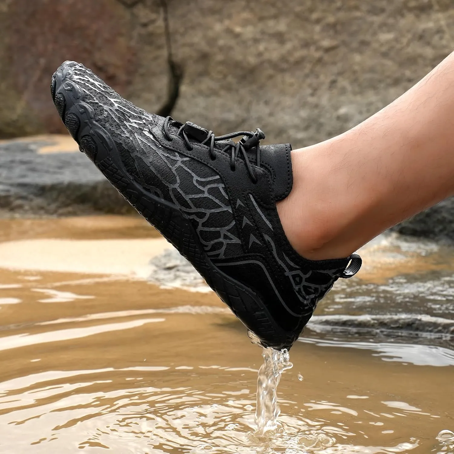 Hike Barefoot Footwear for Women Men, Grounded Summer Water Shoes, Hiking Wide Toe Box Shoes Womens