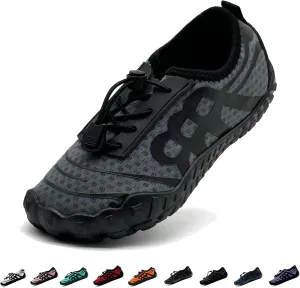 Hike Barefoot Shoes for Women Men Breathable Slip-on Barefoot Water Shoes with Wide Toe Box Non-Slip Athletic Footwear for Hiking Walking Pool Beach Swim Aqua Sport