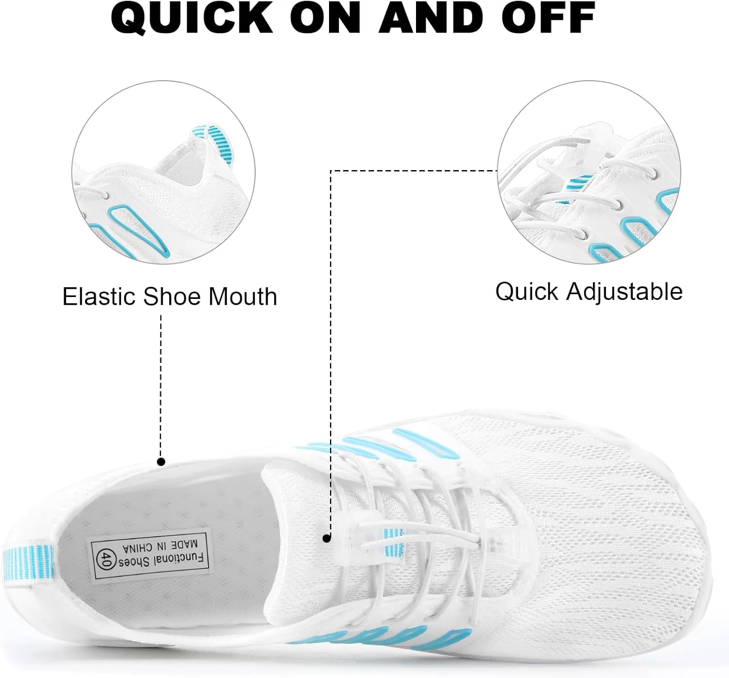 Hike Barefoot Water Shoes, Grounded Footwear Pro Barefoot Shoes Women Men, Non-Slip Athletic Hiking Trail Running Shoe, Breathable Zero Drop Water Shoe Wide Toe Box