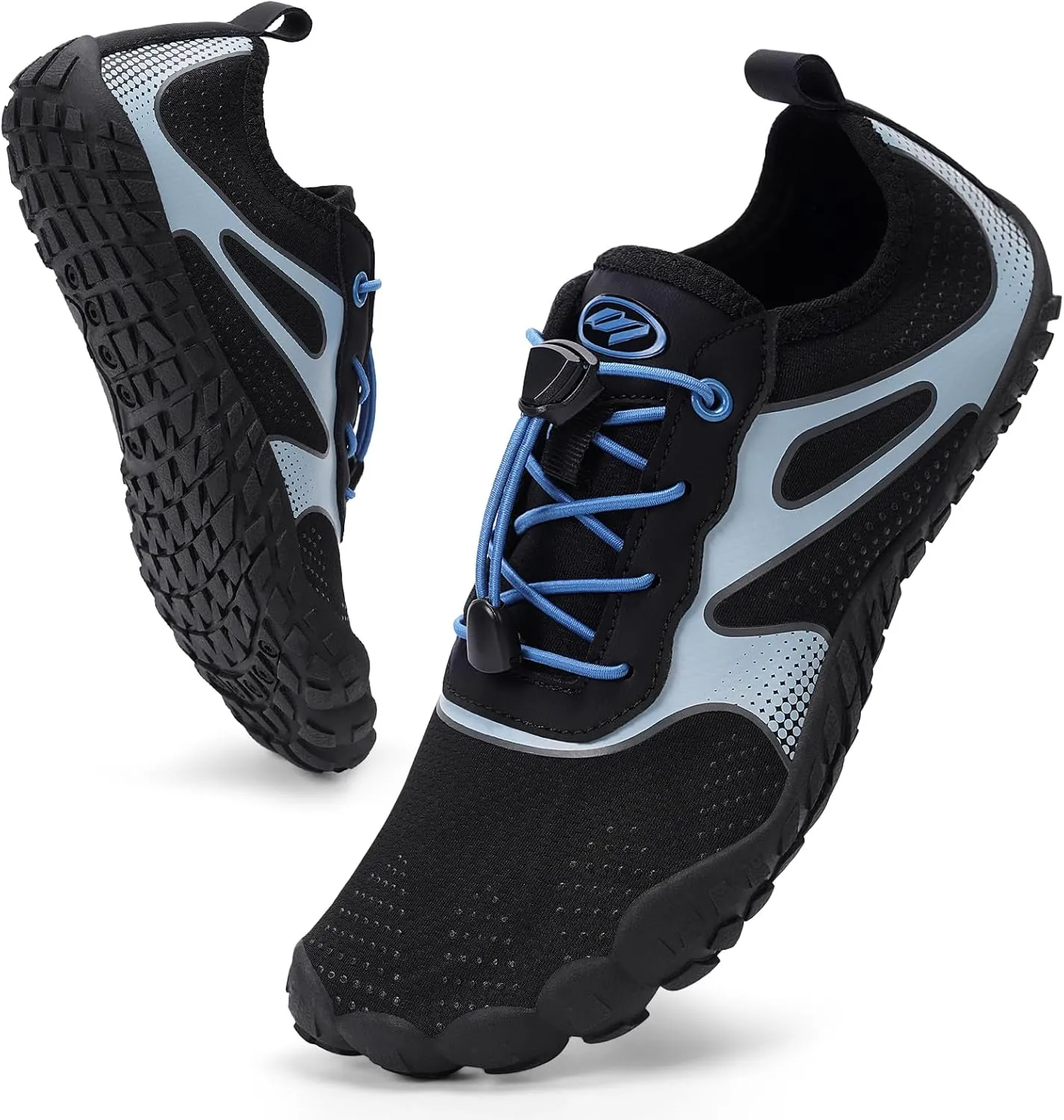 Hike Barefoot Water Shoes Women Men, Newly Water-Drops Pattern Pro Minimalist Shoe Quick Dry Wide Toe Breathable & Non-Slip for Hiking Beach Aqua Surf Swim