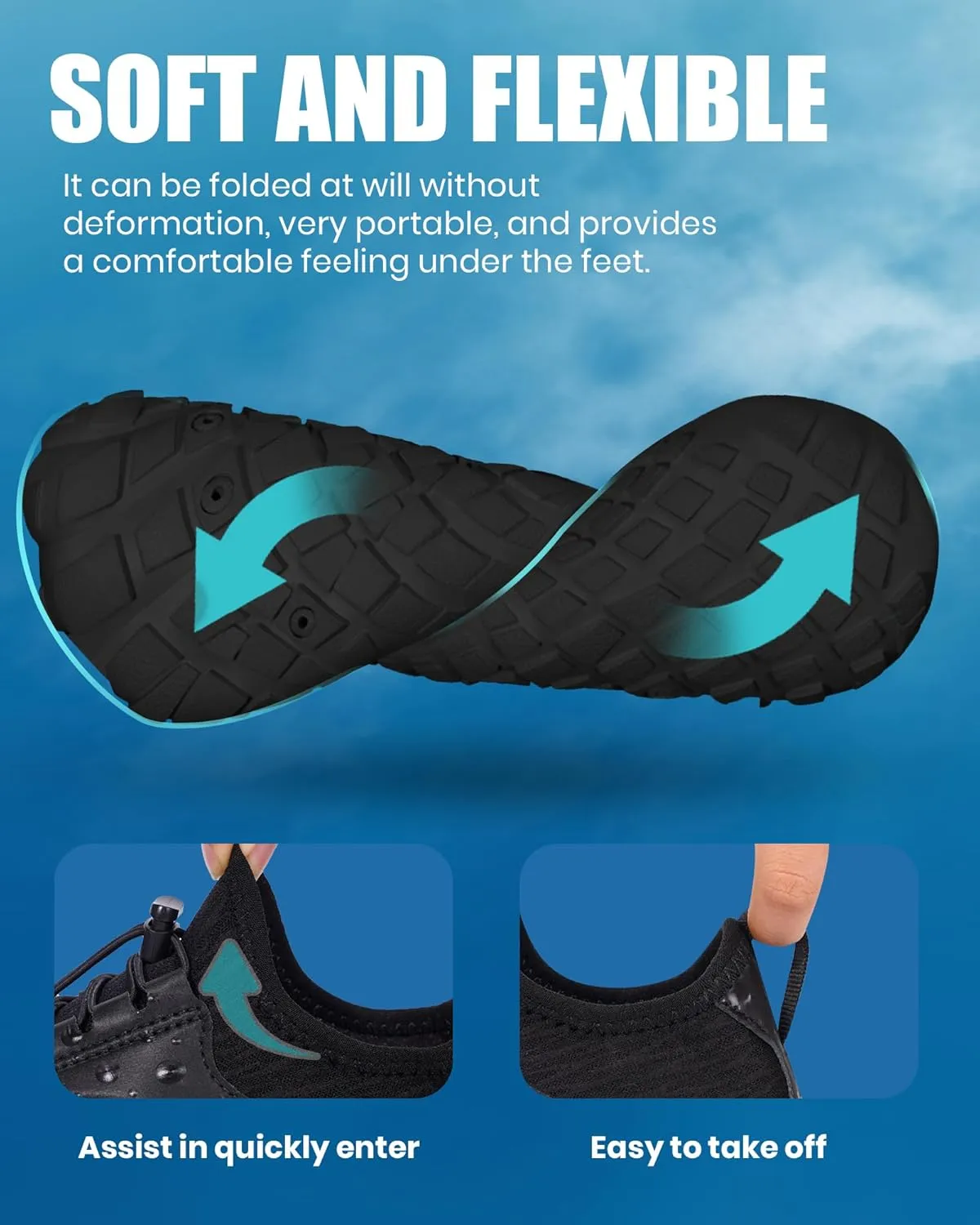 Hike Barefoot Water Shoes Women Men, Newly Water-Drops Pattern Pro Minimalist Shoe Quick Dry Wide Toe Breathable & Non-Slip for Hiking Beach Aqua Surf Swim