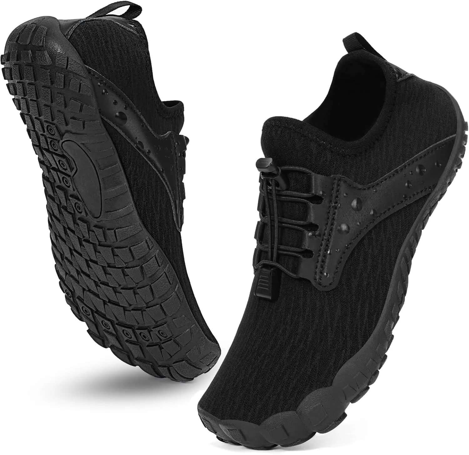 Hike Barefoot Water Shoes Women Men, Newly Water-Drops Pattern Pro Minimalist Shoe Quick Dry Wide Toe Breathable & Non-Slip for Hiking Beach Aqua Surf Swim