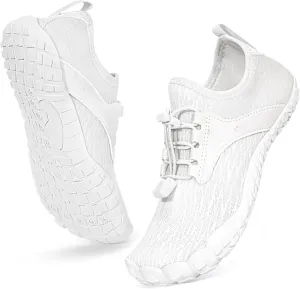 Hike Barefoot Water Shoes Women Men, Newly Water-Drops Pattern Pro Minimalist Shoe Quick Dry Wide Toe Breathable & Non-Slip for Hiking Beach Aqua Surf Swim