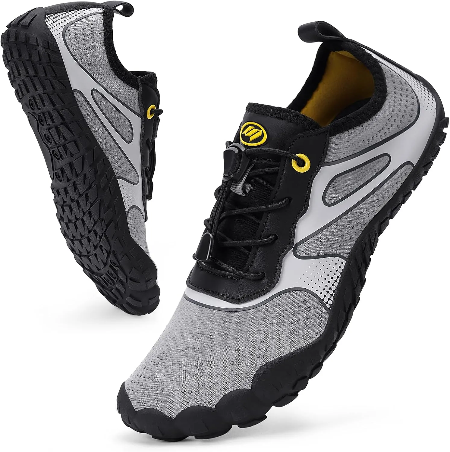 Hike Barefoot Water Shoes Women Men, Newly Water-Drops Pattern Pro Minimalist Shoe Quick Dry Wide Toe Breathable & Non-Slip for Hiking Beach Aqua Surf Swim