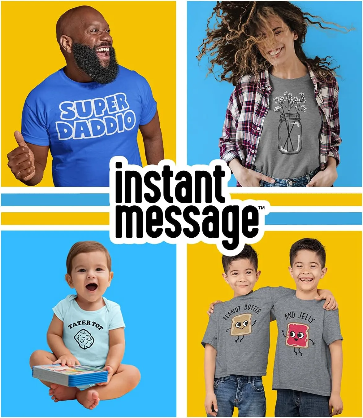 Instant Message - New York City Collage - Toddler & Youth Crewneck Fleece Sweatshirt