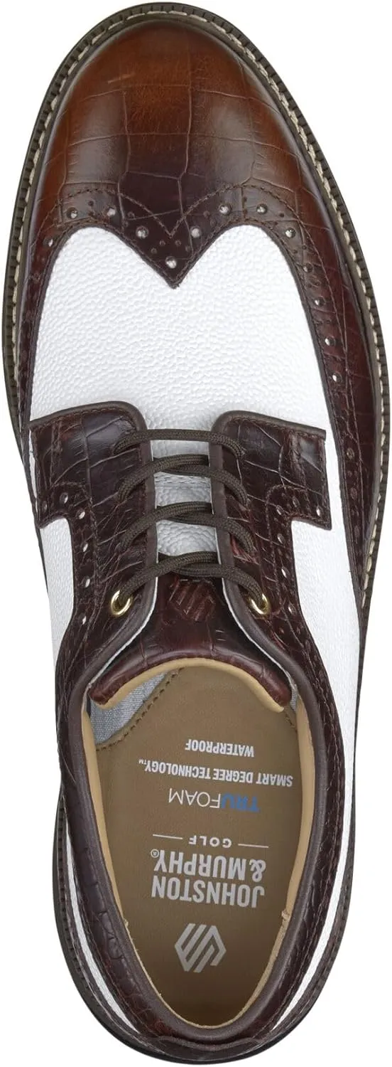 Johnston & Murphy Upton GL3 Luxe Hybrid Wingtip Mens Shoe  Casual Dress Shoes for Men, Seam-Sealed Waterproof Leather Shoes