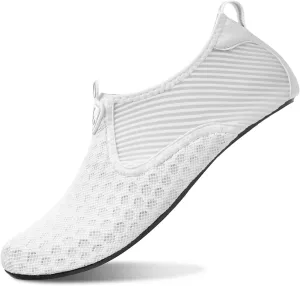 L-RUN Womens Mens Water Shoes Barefoot Skin Aqua Socks for Run Dive Surf Pool Beach Yoga Quick Dry Swim Shoes Non-Slip