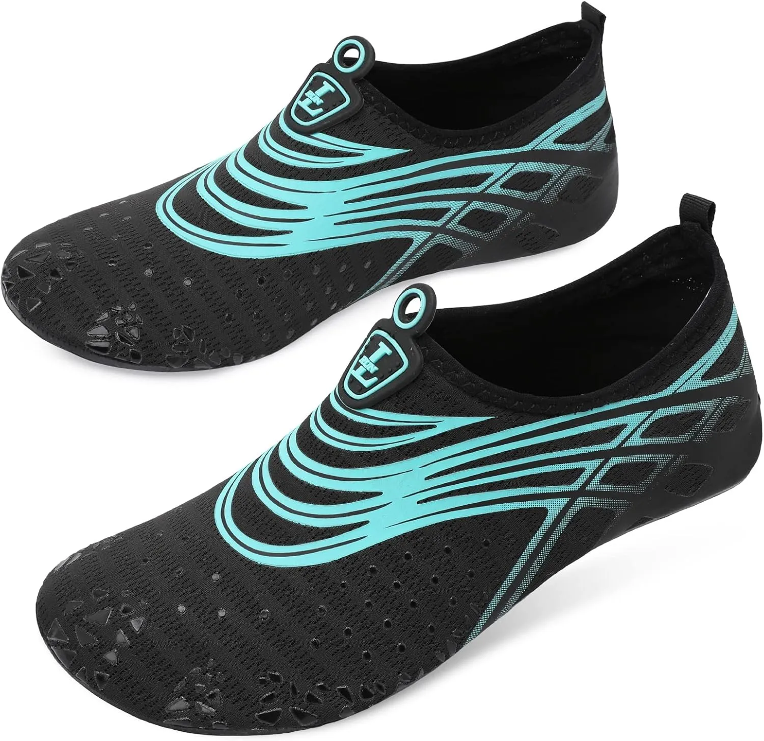 L-RUN Womens Mens Water Shoes Barefoot Skin Aqua Socks for Run Dive Surf Pool Beach Yoga Quick Dry Swim Shoes Non-Slip
