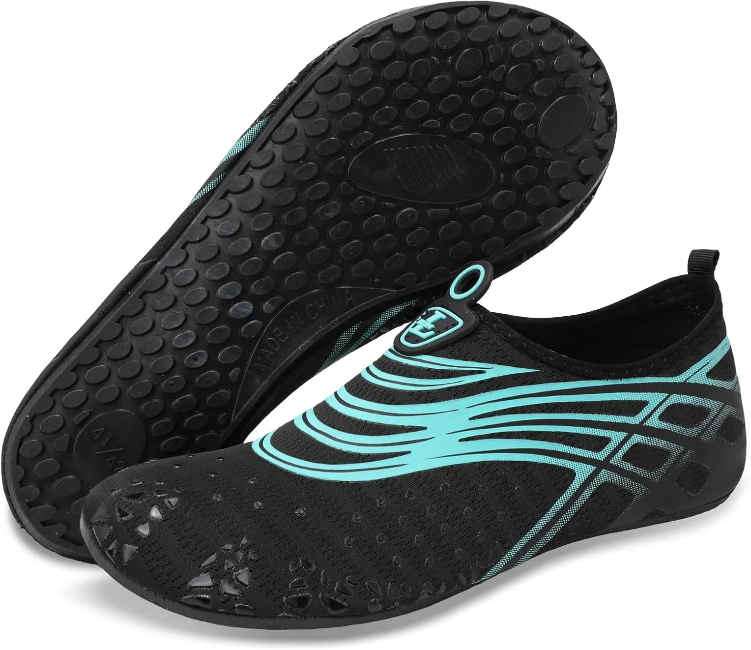 L-RUN Womens Mens Water Shoes Barefoot Skin Aqua Socks for Run Dive Surf Pool Beach Yoga Quick Dry Swim Shoes Non-Slip