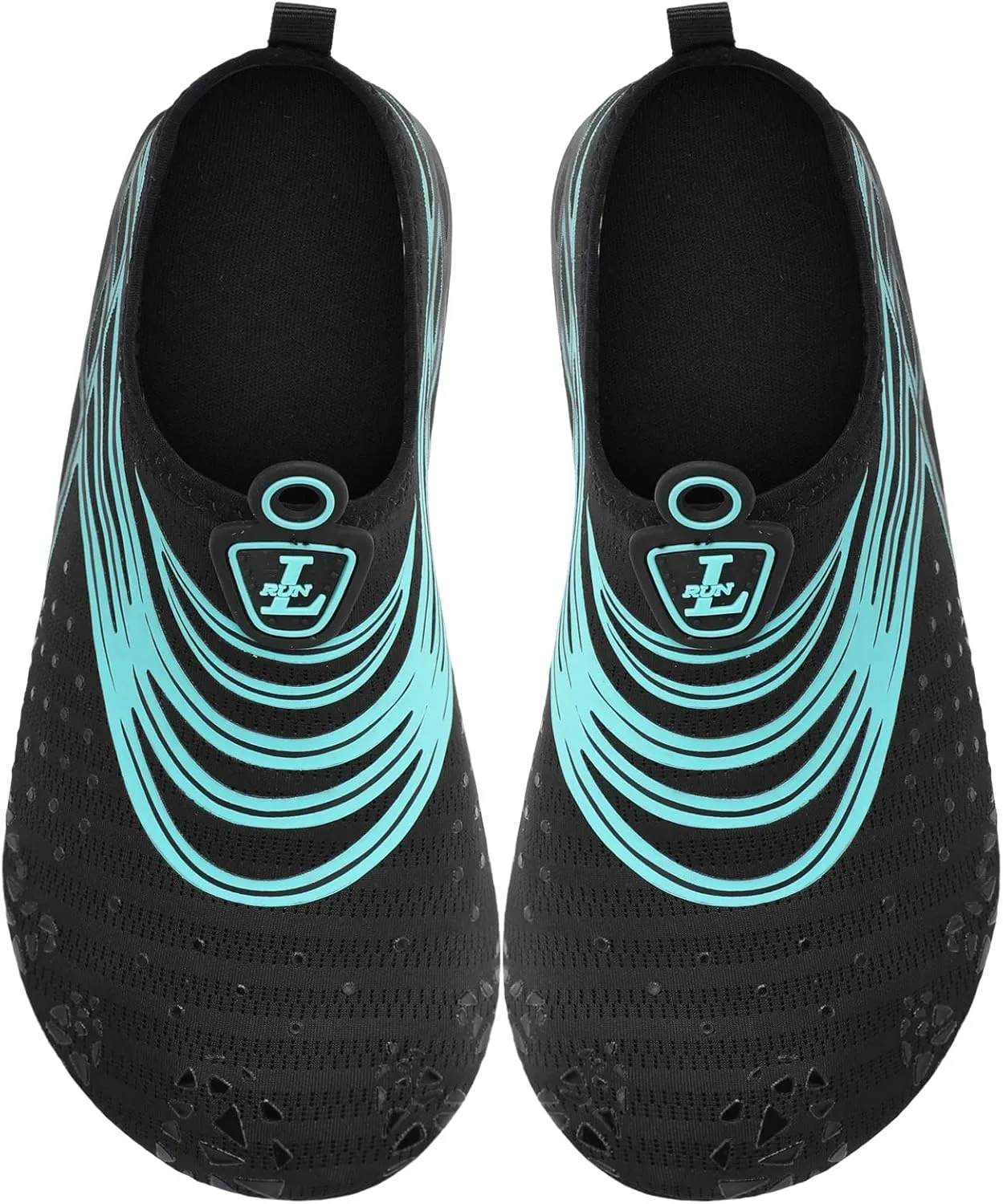 L-RUN Womens Mens Water Shoes Barefoot Skin Aqua Socks for Run Dive Surf Pool Beach Yoga Quick Dry Swim Shoes Non-Slip