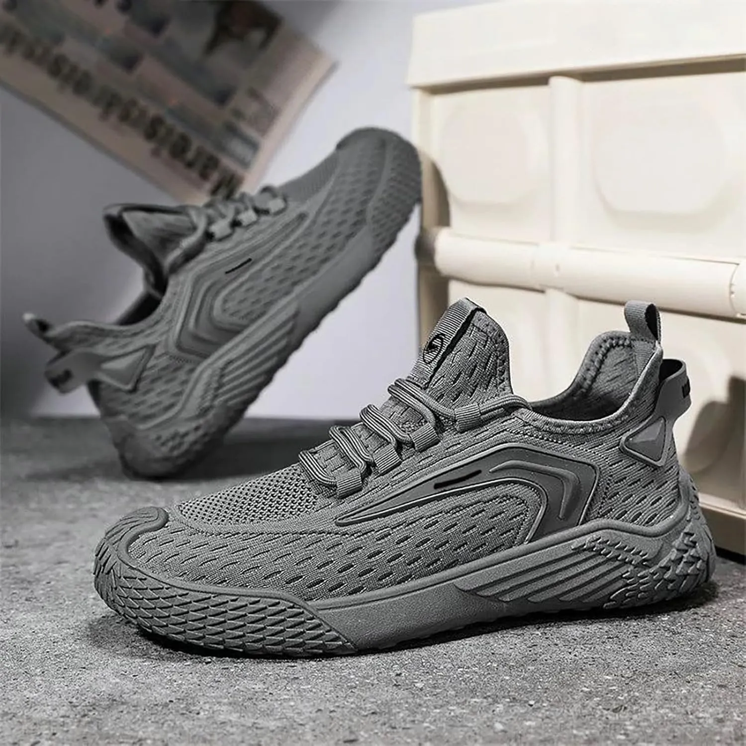 Men's Single Foot Stirrup Sneakers Men's Mesh Comfortable Orthopedic Fashion Casual Dress Shoe for Summer