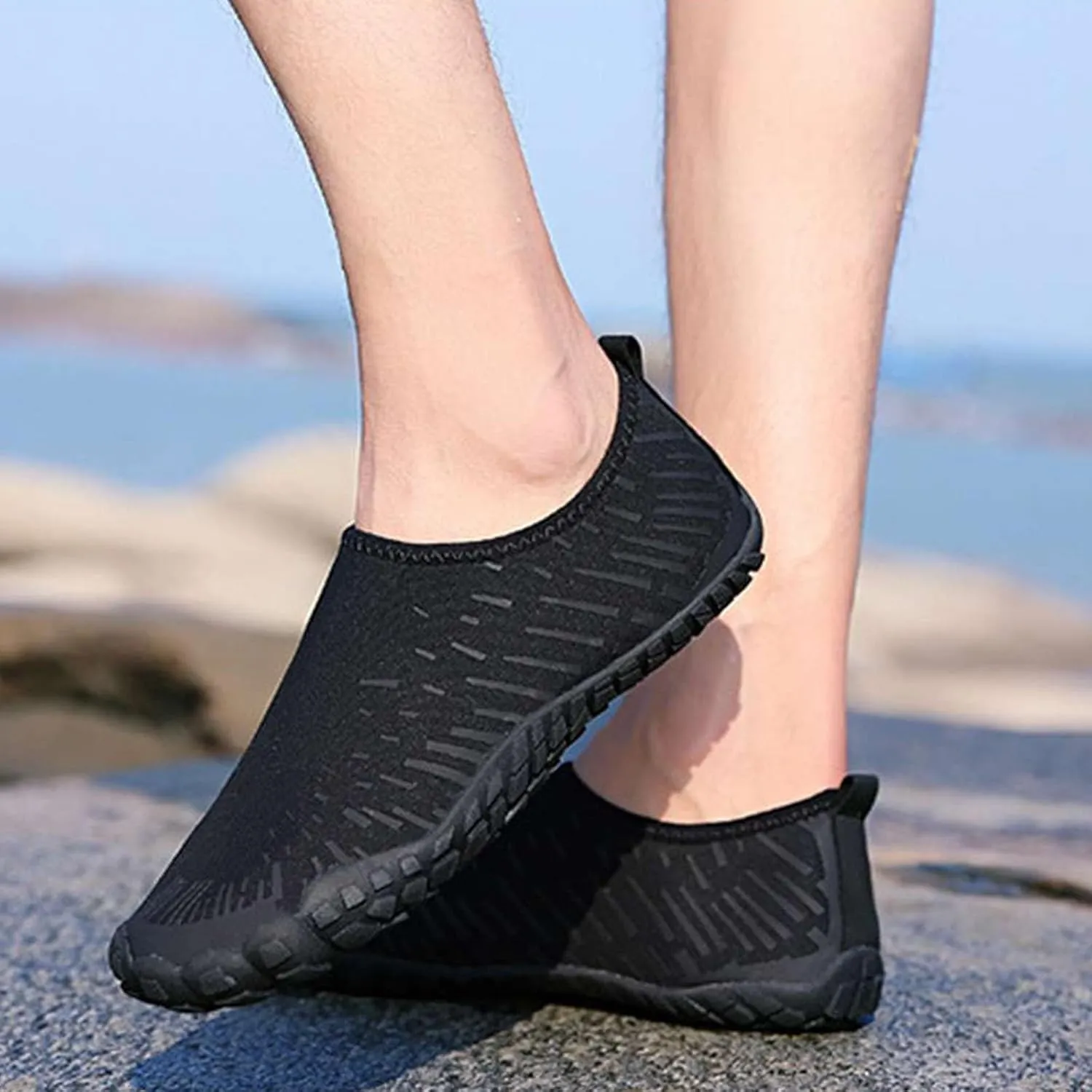 Mens Water Shoes Size 11 Wide Width Non Slip Athletic Footwear Wide Toe Mens Hiking Water Shoes Cute Water Shoes Summer Quick Dry Sandals Slippers for Beach Swimming Hiking Boating Sailing
