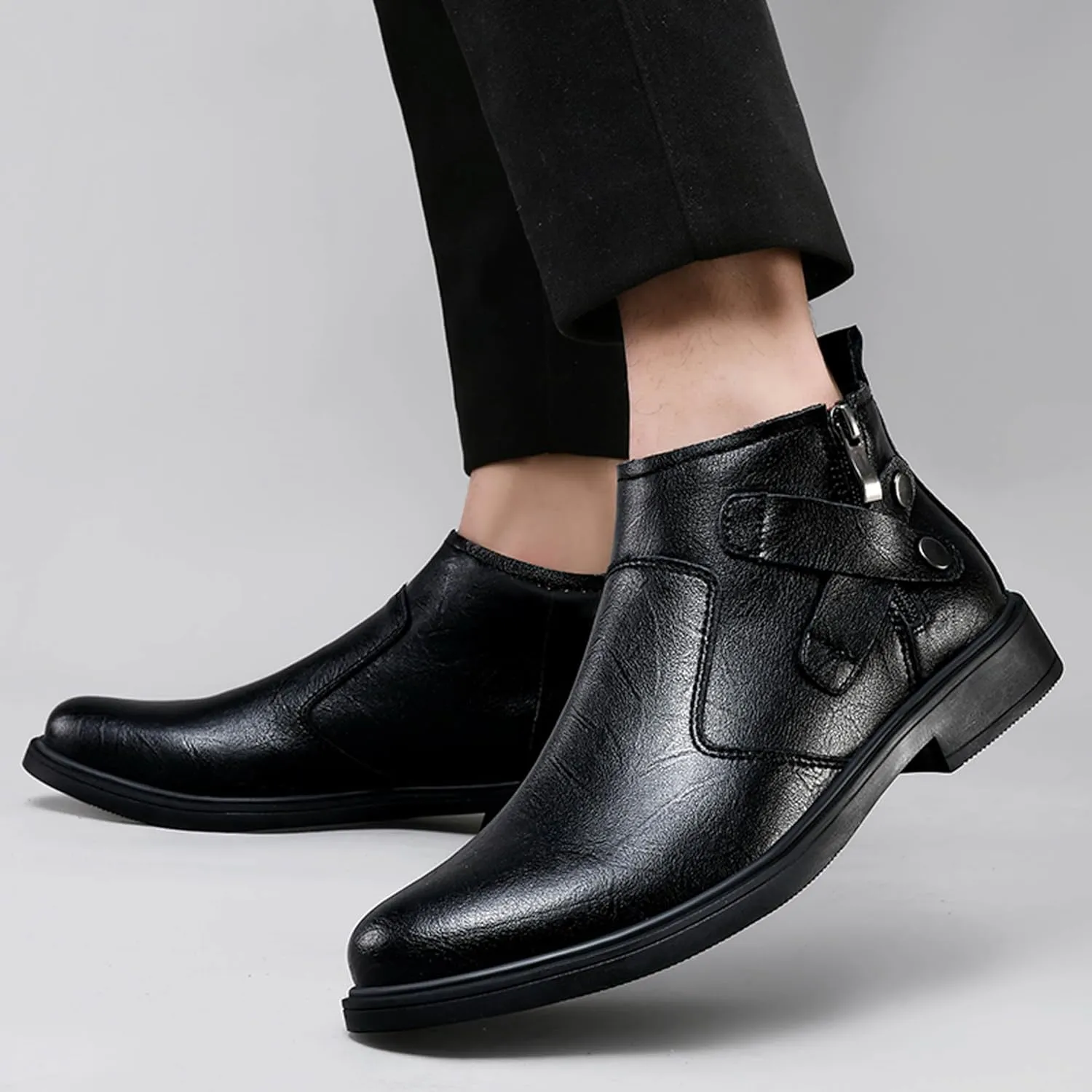 Men's Western Cowboy Boots Pointed Chelsea Boots