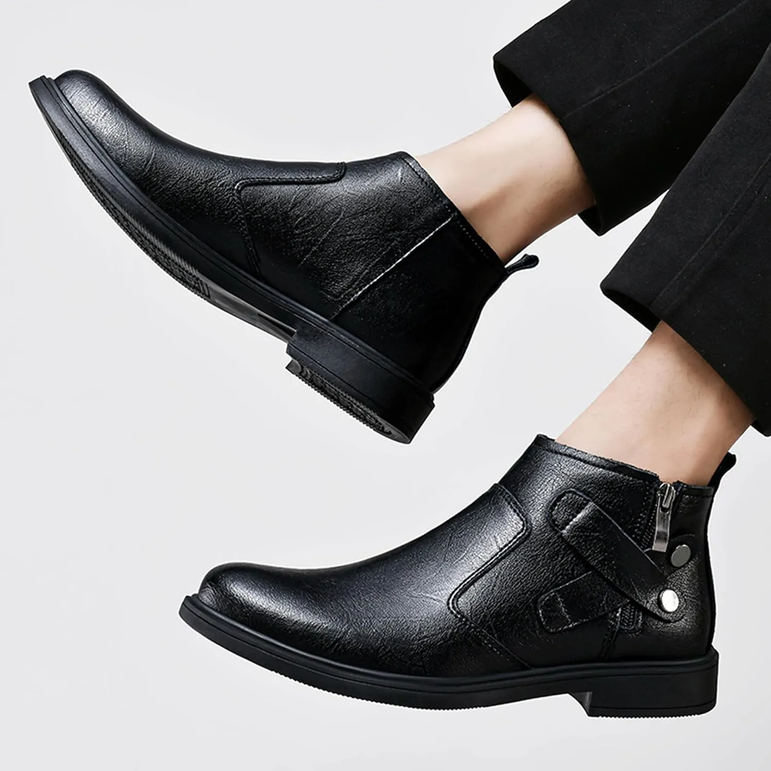 Men's Western Cowboy Boots Pointed Chelsea Boots