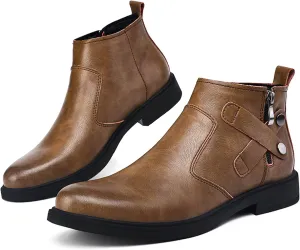 Men's Western Cowboy Boots Pointed Chelsea Boots