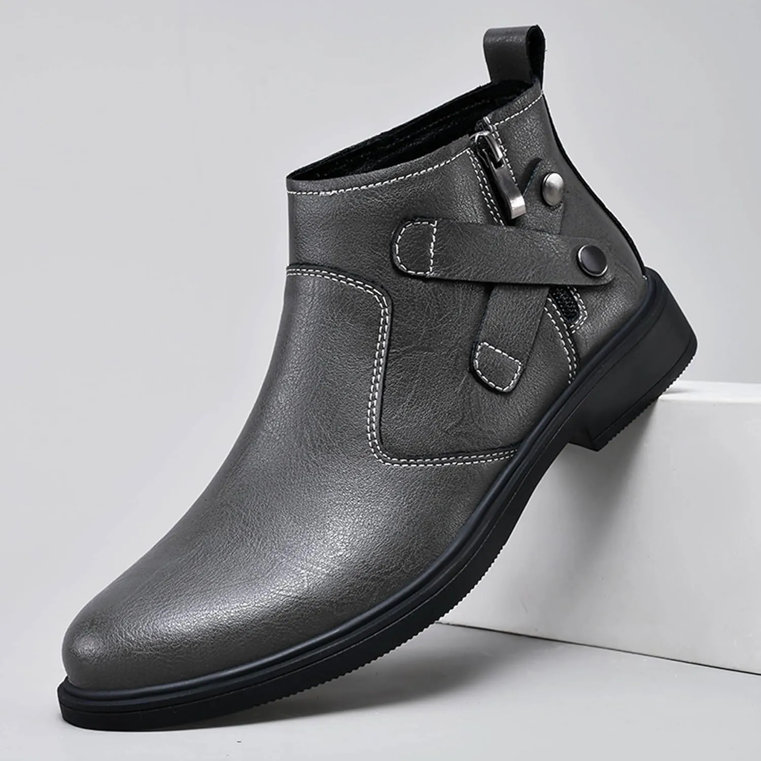 Men's Western Cowboy Boots Pointed Chelsea Boots