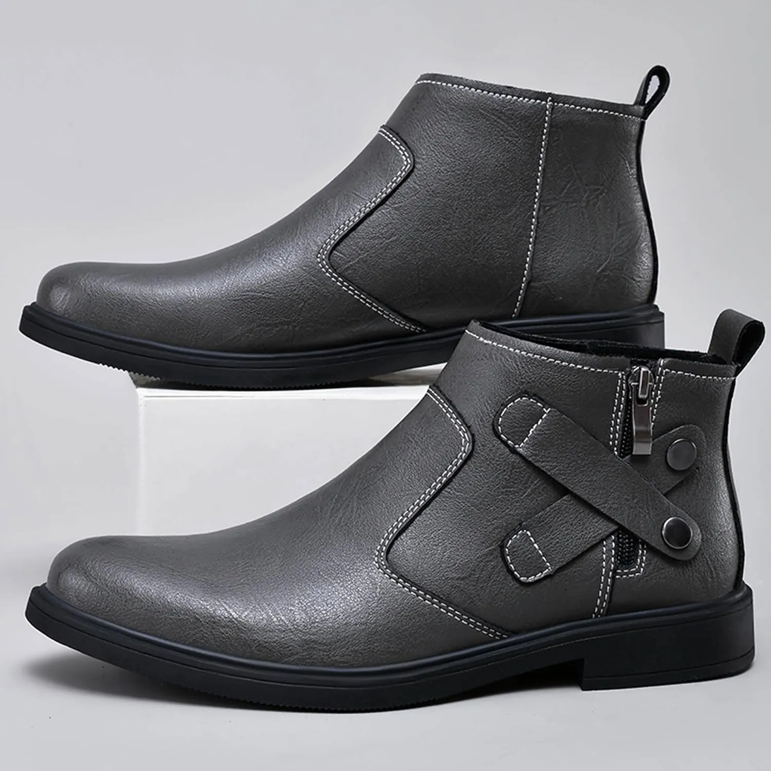 Men's Western Cowboy Boots Pointed Chelsea Boots
