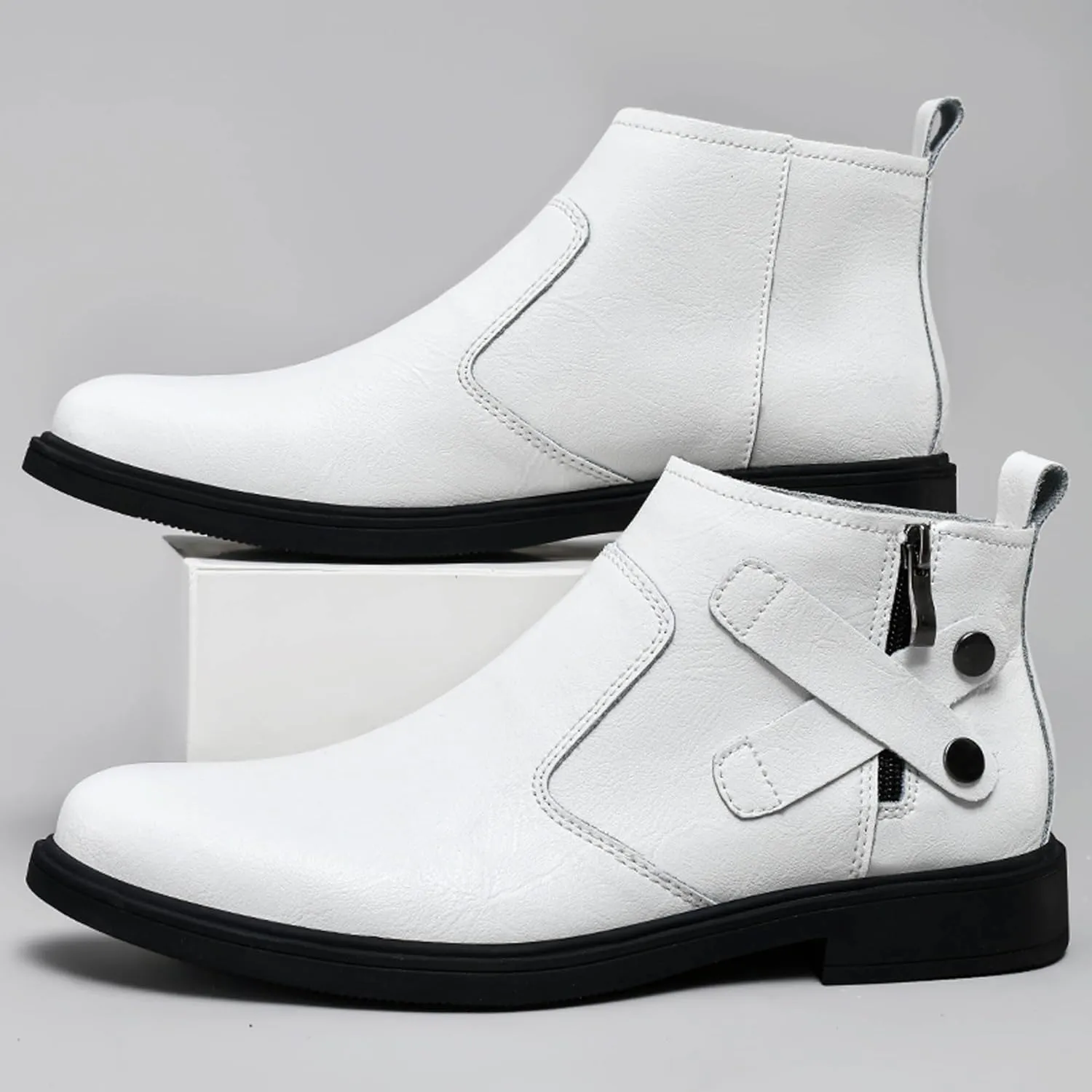 Men's Western Cowboy Boots Pointed Chelsea Boots