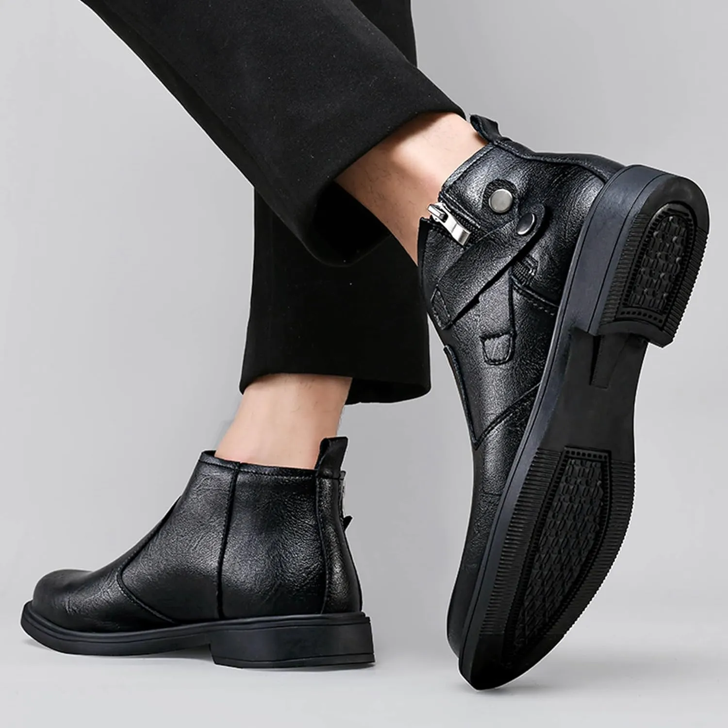 Men's Western Cowboy Boots Pointed Chelsea Boots
