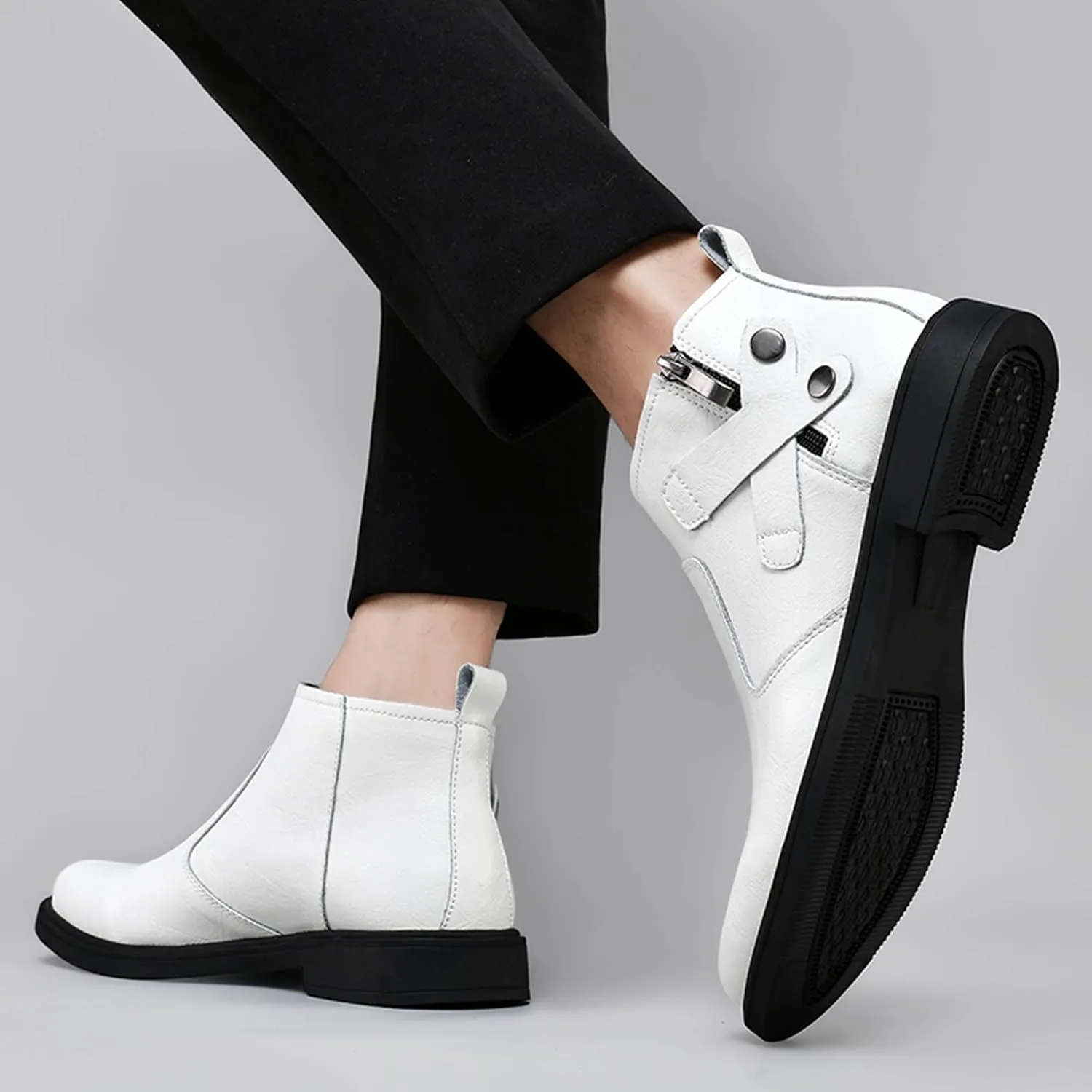 Men's Western Cowboy Boots Pointed Chelsea Boots