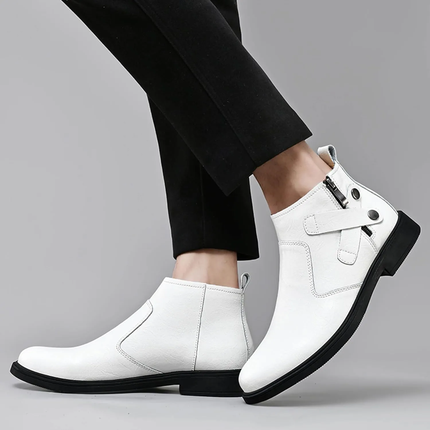 Men's Western Cowboy Boots Pointed Chelsea Boots