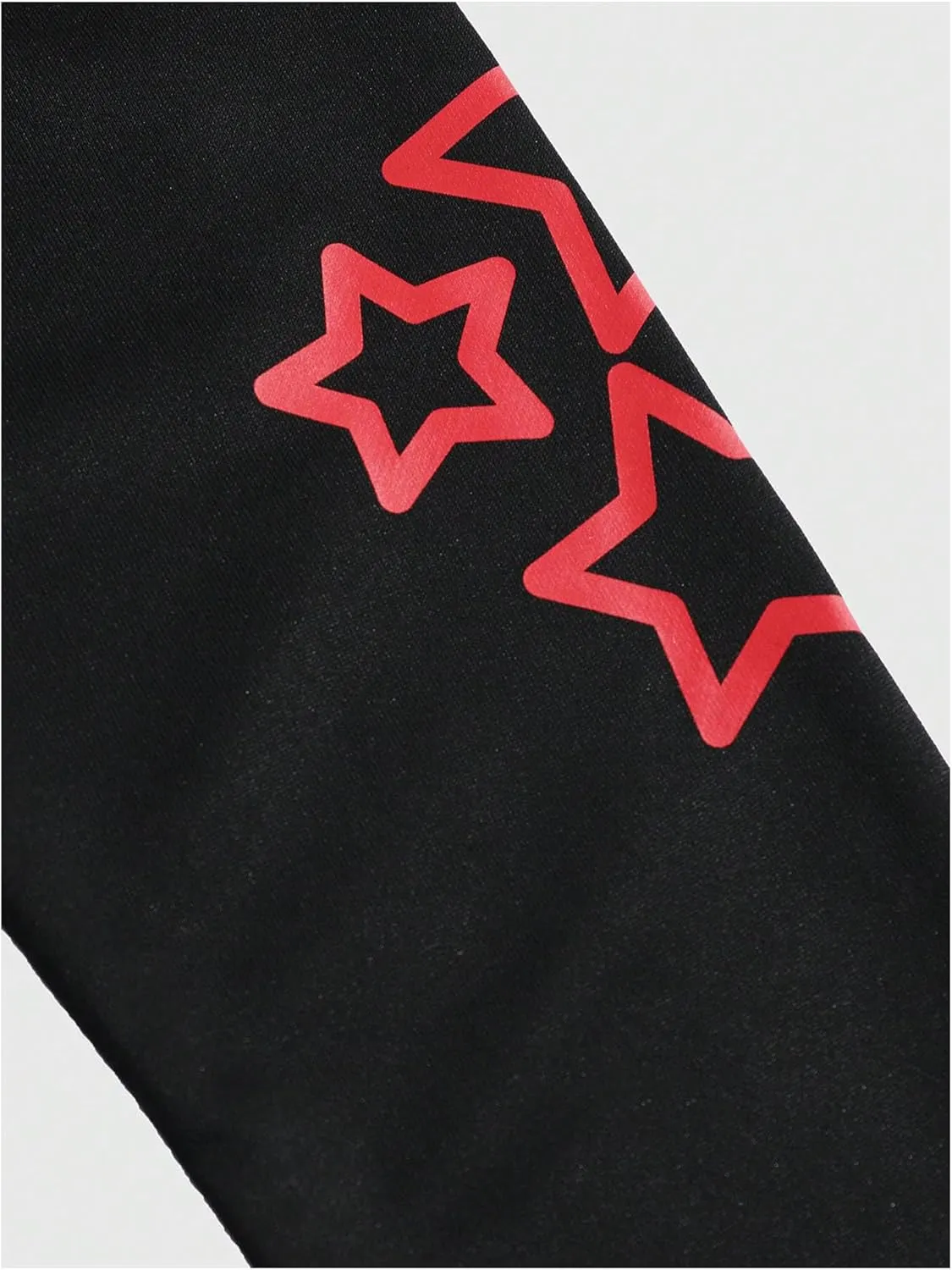 Men's Zip Up Hoodie Sweatshirts Star Graphic Long Sleeve Oversized Hooded Pullovers