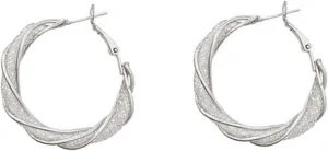 Minimalist Women Earrings Lightweight Hoops for Work out Material Chic Design for Everyday Wear present