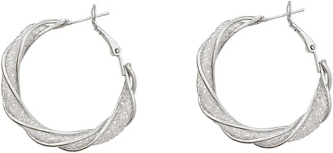 Minimalist Women Earrings Lightweight Hoops for Work out Material Chic Design for Everyday Wear present